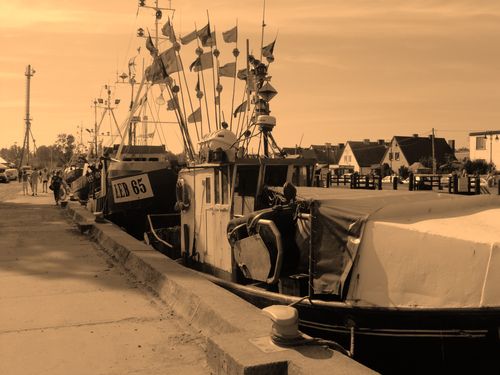 Leba - Leba, at Baltic seaside. Harbour