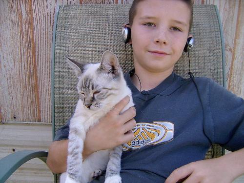 Zack and Dudley - My 10 year old grandson