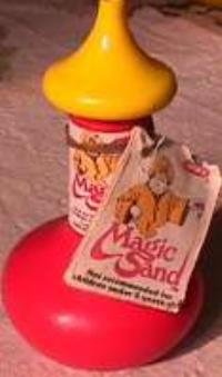magic sand container - this is the container of Magic Sand from the 80s'