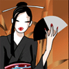 geisha - this is a picture of a geisha. they are considered as intruments of art in japan.