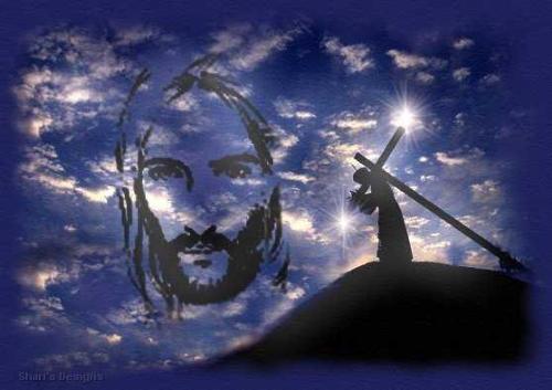 face of jesus - jesus with the crucifix