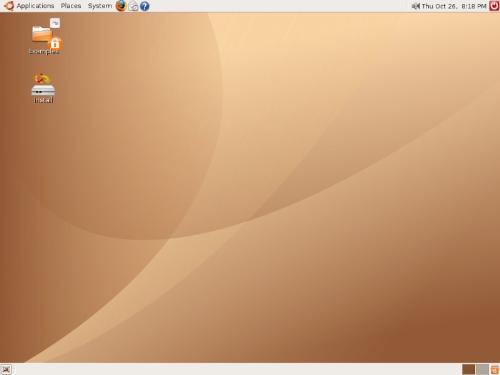 The standard Gnome - Ubuntu gusty gibbon Screen shots