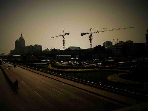 image of Peking trainstation - get off the train,get off of the tiredness,i take this photo near the trainstation.