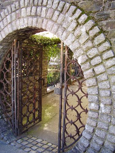 Entrance to Isle of Man rose garden - This is one of my favorite photos. It was taken on the Isle of Man and is the entrance to a lovely public rose garden.