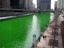 Chicago River - Chicago River Dyed green for St Patricks Day