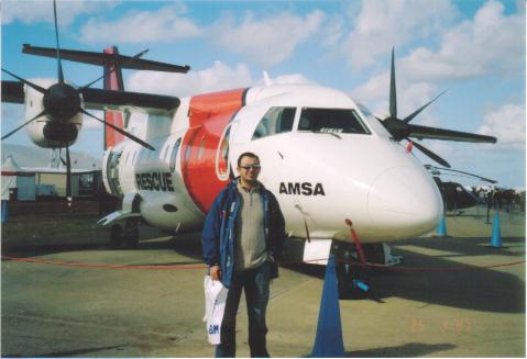 Plane - This is a photo of a plane (and husband)