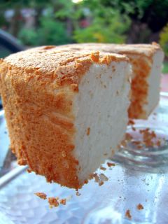 Angel food cake - One of my favorite ways to enjoy eggs. :)