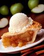 apple pie with ice cream..yummOh! - this is my fave dessert..apple pie with vanilla ice cream on top..