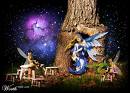 Faerie Garden - Faeries flitting about the garden. Faerie Garden - Faeries flitting about the garden.