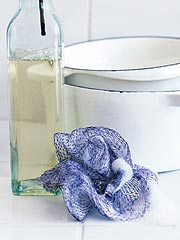 Vegetable Mesh Bags - Reuse vegetable mesh bags to scrub pots and pans.