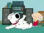 Brian Doesn't Pay Stewie On Time - Brian does not pay Stewie on time the money he borrowed so Stewie starts beating him like a loan shark would if you where late on your debt.