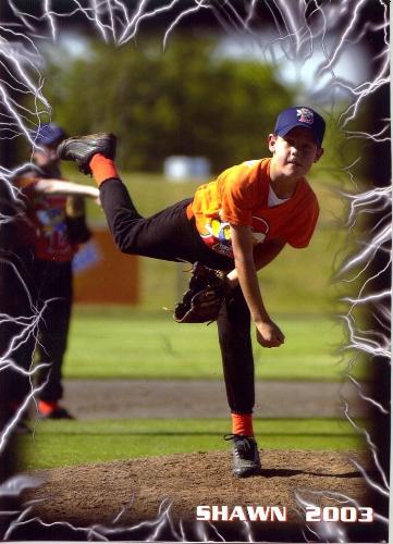 What a Pitcher - This is my now 15 year old son when he was about 8 years old. He was the pitcher for his baseball team and they were playing a tournament at the Texas Rangers Dr. Pepper fields.