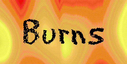 burns - Burns can be caused by heat, sun, electricity and chemicals.When a burn breaks the skin, infection and loss of fluid can occure. A first and second degree burns affect the top layer of the skin, whereas third degree burns affect all the layers of the skin.