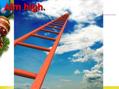 Aim High! - Competition is everywhere. When we aim high we need to stay on focused!