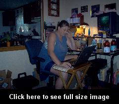 pic of me - picture of me doing what I do best, playing on the internet and talking with my friends