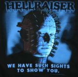 Can you guess what movie I watched? lol...and embe - hellraiser movie poster