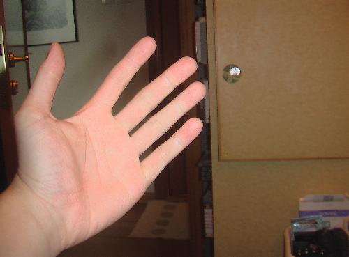my hand!  - my hand