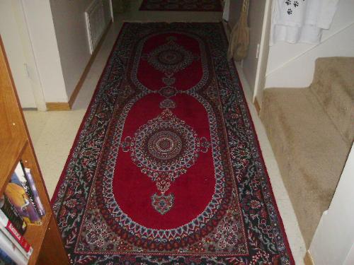 Rug from Afghanistan - My husband shipped this home to me from his tour in Afghanistan last year.