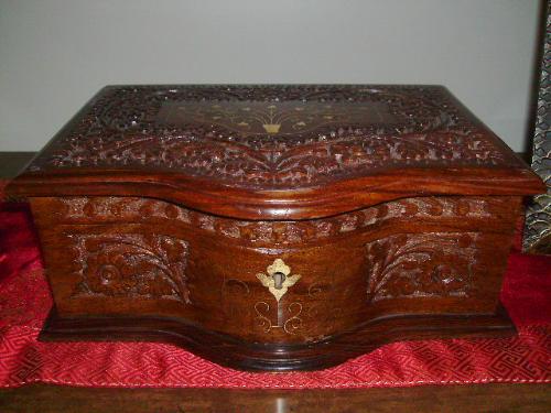 Jewelry box hubby bought for me as a gift.  - This jewelry box is my most prized possession, mostly for sentimental reasons.