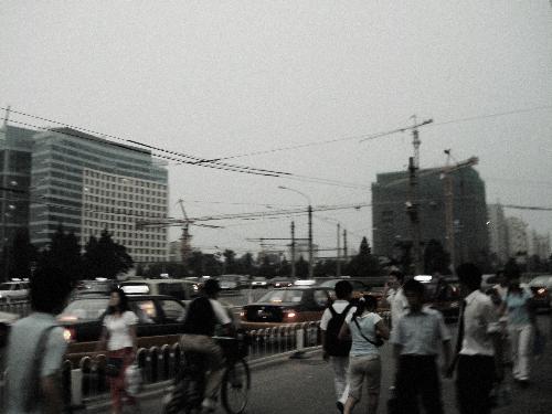 stand in the middle of street - Sometimes i feel so longly even in the crowd street. People just walk by,across me.i feel i'm not even exist that time,just like a shadow.
