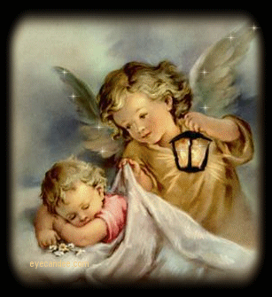 Cute angels - A picture of an angel watching over... 