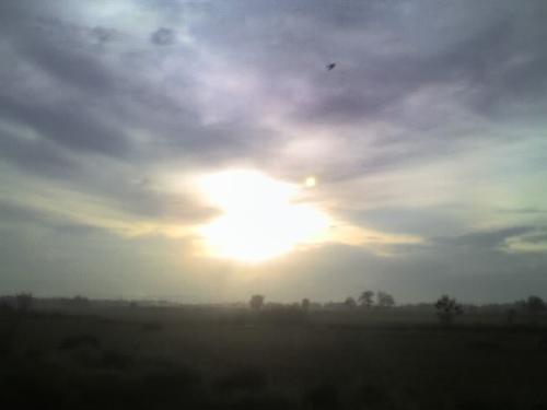 SunseT - This photo was taken during cropping time. Its already after and i was still on the farm...