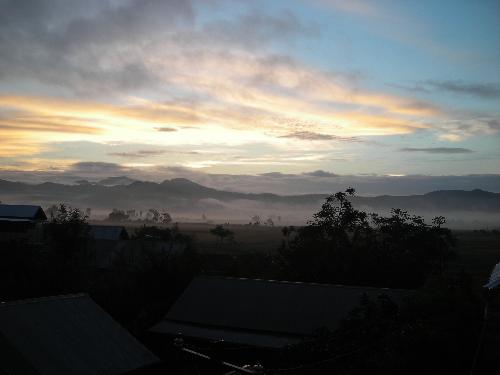 untouched charm! - It is about the serene sunrise of a place close to my heart. The misty and peaceful morning snap taken in my home trip this october.