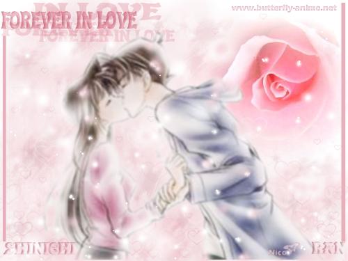 ran and shinichi - ran and shinichi of detective conan