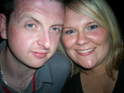 on holiday - me and ant on our holidays having the time of our lives!