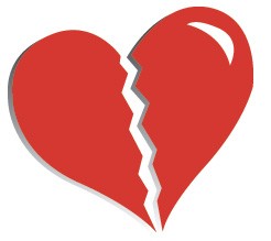 broken heart - loving means sacrificing that often leads to heartaches