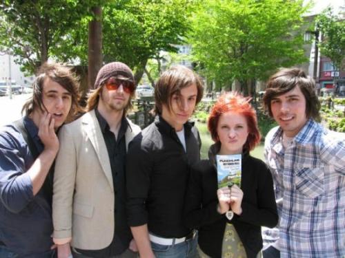 paramore - zac faro, jeremy davis, josh farro, hayley williams, hunter lamb