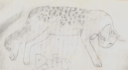 Cats - I drew these when I was 14 years old. I used normal pencil when I made this.