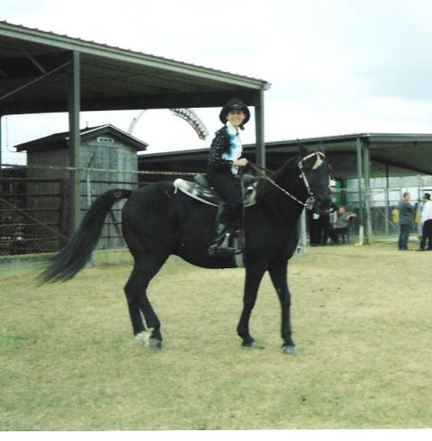 Natalie and Wilson - Natalie showing Wilson at the Sumter County Fair