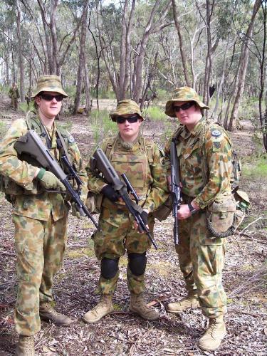 Army Cadets - This is 3 of the cadets from my section on one of our army camps at Pukapunyal or as we call it 'Pukka'