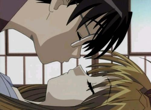 First Kiss - Anime about to kiss.