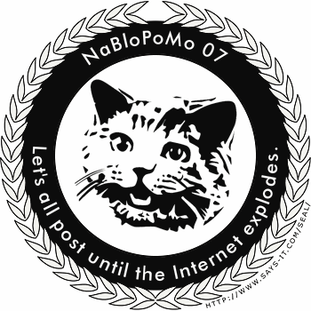 Nablopomo - The logo for national blog posting month Nablopomo - The logo for national blog posting month