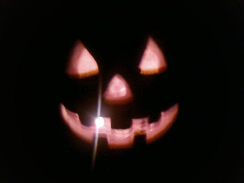 light pumpkin - Here is my pumpkin at night!