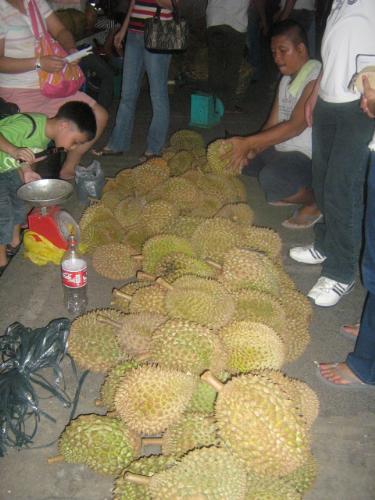 What Davao is famous for: DURIAN! - This was taken in one of Davao&#039;s streets. We wanted to try the Durian fruit, the most famous produce of the city. 