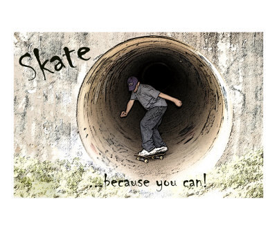 tunnel - i wonder how it feels to skate in a long vacant tunnel