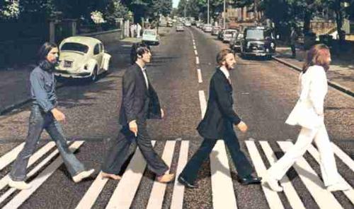 The beatles - It was beatle mania as the fellas struted along the streets of downtown london.
