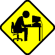 warning sign - warning sign man beating head on computer
