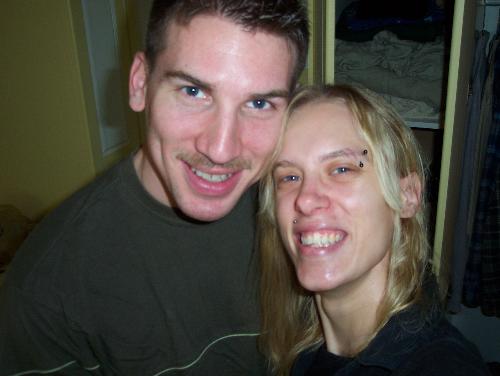 Me and Jared - This is our first picture of us as a couple. Hehehe