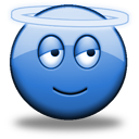 angel - blue smileys