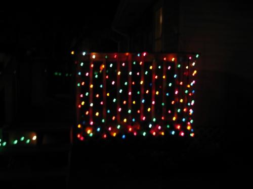 Deck Lights - This is the net type of lights on one side of my front deck Deck Lights - This is the net type of lights on one side of my front deck