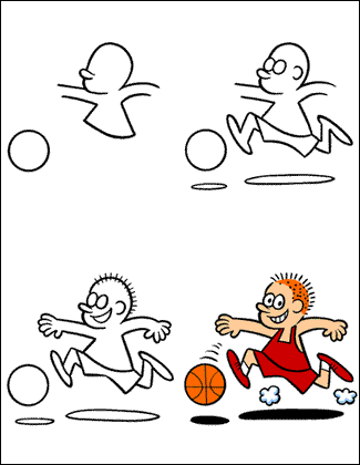 Cartoon... - Cartoon...basketball you can see the sport everywhere