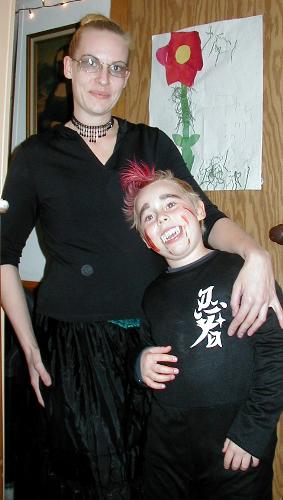 Two Hobgoblins - My Daughter and Grandson
10/31/07 Two Hobgoblins - My Daughter and Grandson
10/31/07