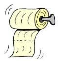 Of course more toilet paper! - roll of toilet paper