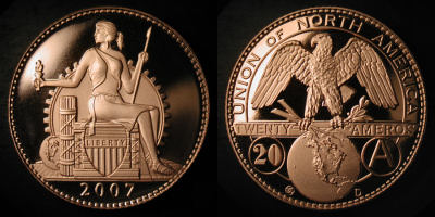 Amero - An Amero coin photo