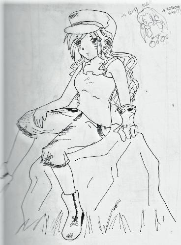 Cute Girl Drawing - My anime drawing.