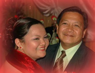with Daddy - During my 18th birthday.